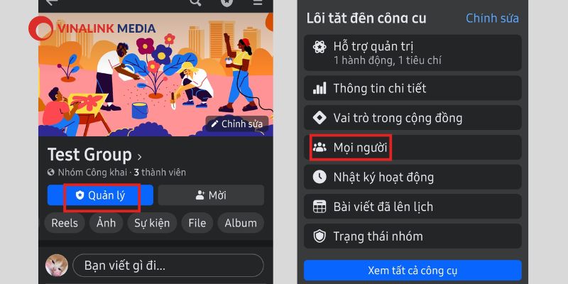 Cách xóa nhóm trên Facebook bằng điện thoại 2